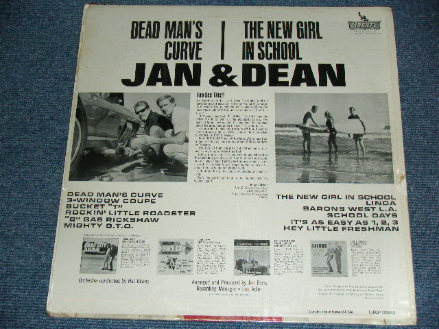 画像: JAN & DEAN - THE NEW GIRL IN SCHOOL / DEAD MAN'S CURVE "COLOR Cover " ( MINT-/MINT- )  / 1964 US ORIGINAL MONO LP 
