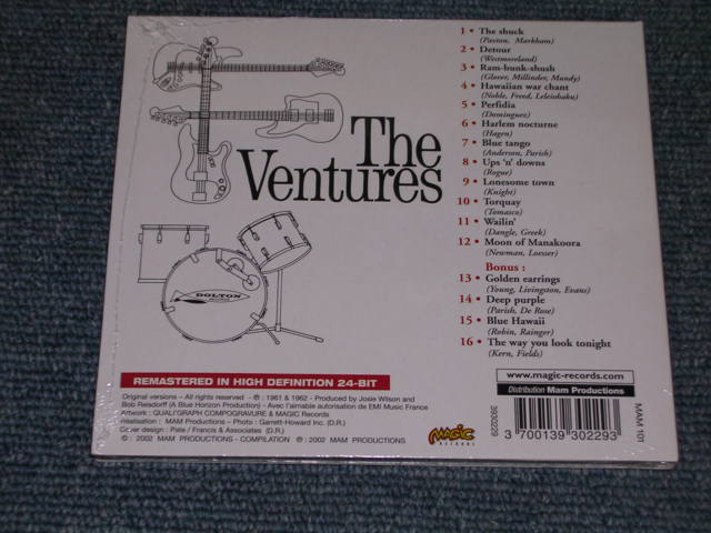画像: THE VENTURES - THE VENTURES ( ORIGINAL ALBUM + BONUS )  / 2002  FRENCH DI-GI PACK SEALED  CD