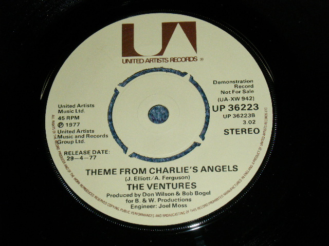 画像: THE VENTURES - THEME FROM STARSKY & HUTCH  ( MINT-/MINT- ) / 1977  UK ORIGINAL PROMO  7" SINGLE 