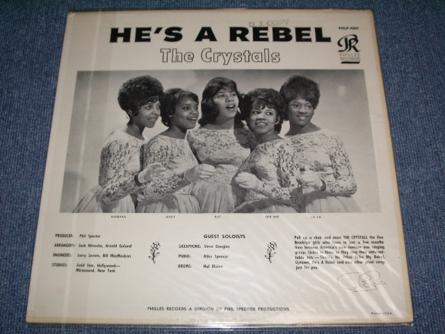 画像: THE CRYSTALS - HE'S A REBEL / 1963 US Original White Label Promo MONO LP 