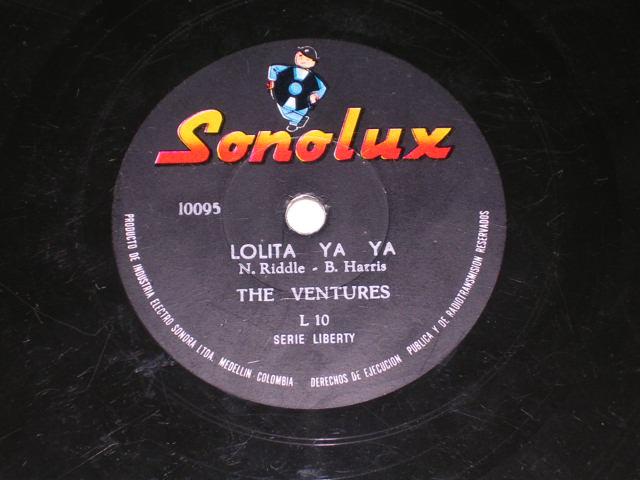 画像: THE VENTURES - LIMBO ROCK / LOLITA YA-YA / 1960s ARGENTINA of SOUTH AMERICA ORIGINAL 78rpm SP