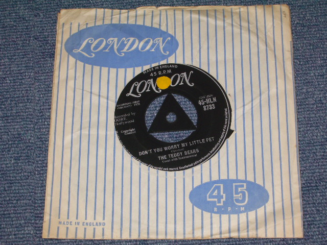 画像: TEDDY BEARS - TO KNOW HIM, IS TO LOVE HIM  ( 1st Single: Ex+++ /Ex+++ ) / 1958 UK ORIGINAL  7" SINGLE 