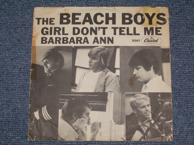 画像: THE BEACH BOYS - BARBARA ANN ( NON-GLOSSY PICTURE SLEEVE : MATRIX  F6/F5 : VG++/Ex++ ) / 1965 US ORIGINAL 7" SINGLE With PICTURE SLEEVE  