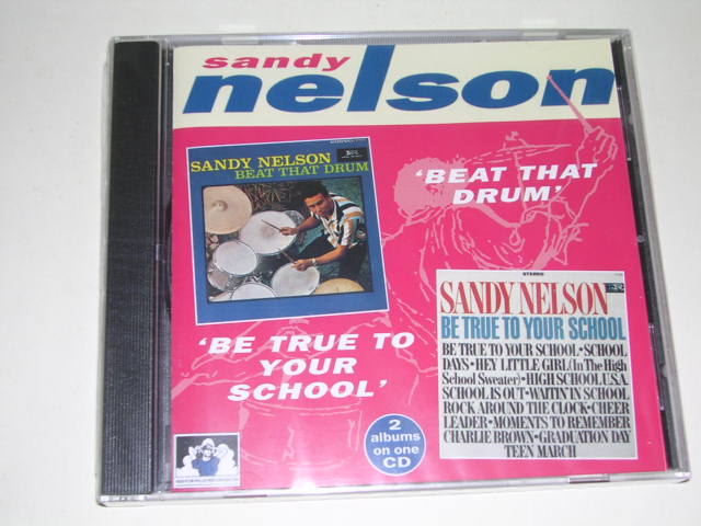 画像1: SANDY NELSON - BEAT THAT DRUM + BE TRUE TO YOUR SCHOOL ( 2 in 1 ) / 1996 UK ORIGINAL SEALED  CD 