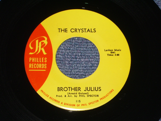 画像: THE CRYSTALS - THEN HE KISSED ME ( MINT-/MINT- ) / 1964 Version US AMERICA  "YELLOW LABEL"  Used 7" SINGLE 