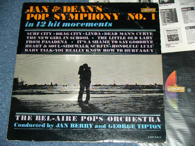 画像1: BEL-AIRE POPS ORCHESTRA ( Conducted by JAN BERRY & GEROGE TIPTON )  - JAN & DEAN'S POP SYMPHONY NO.1 ( Ex/Ex++ )  / 1965 US ORIGINAL MONO  LP 