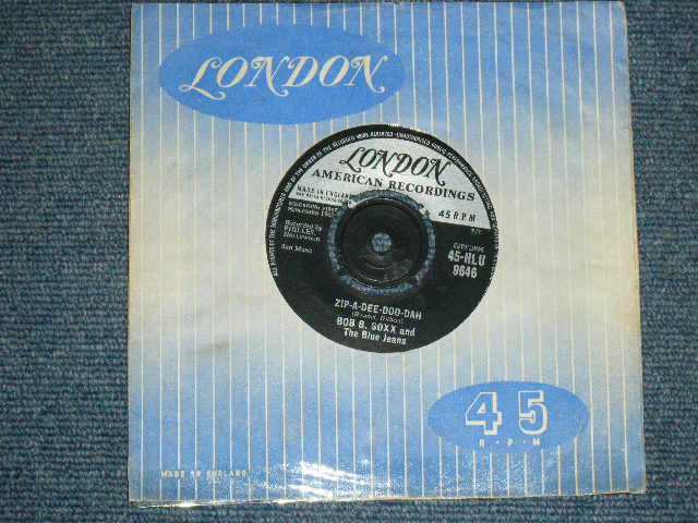 画像1: BOB-B-SOXX AND THE BLUE JEANS - ZIP A DEE DOO DAH / 1963 UK ORIGINAL 7" Single