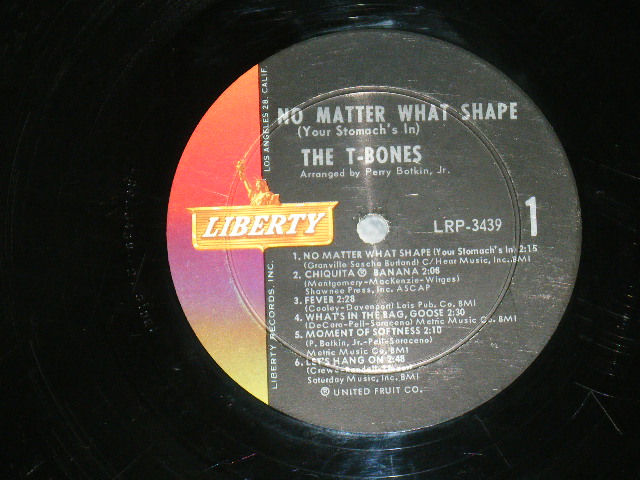 画像: THE T-BONES - NO MATTER WHAT SHAPE ( Ex+/Ex+ )  / 1966 US ORIGINAL 1st Press Label  MONO LP  