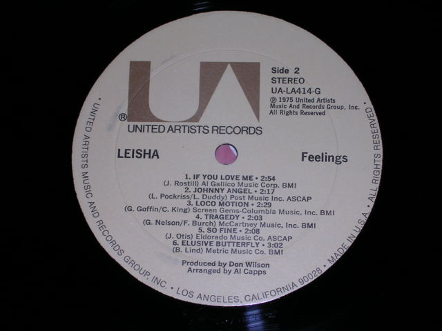 画像: LEISHA ( THE VENTURES ) - FEELINGS / 1975 US ORIGINAL  LP  