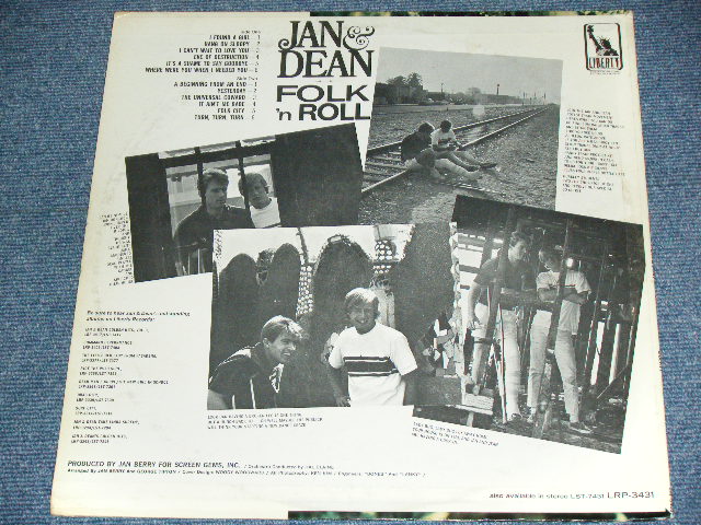 画像: JAN & DEAN - FOLK 'N ROLL ( Ex+/MINT-) / 1965 US ORIGINAL MONO   LP 