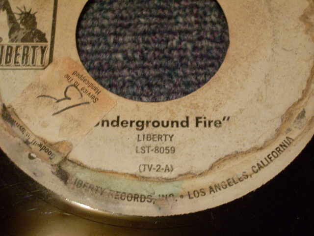 画像: THE VENTURES - SPECIAL ALBUM SPOT COMMERCIAL "UNDERGROUND FIRE"/ 1969 US PROMO ONLY 7"SINGLE