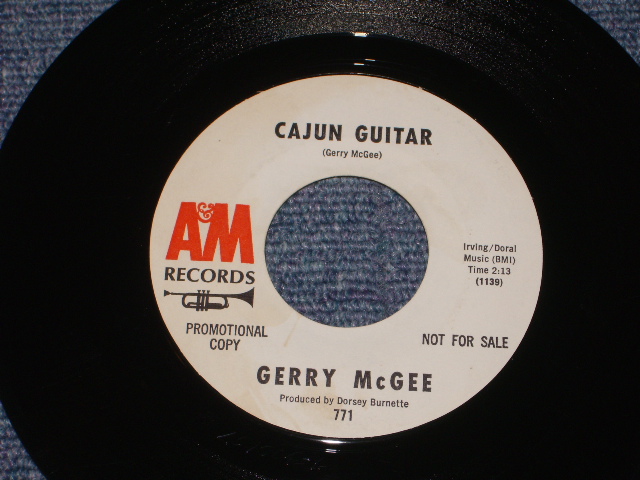 画像: GERRY McGEE ( Of THE VENTURES' LEAD GUITARIST ) - MOONLIGHT SURFAIN' ( Ex++/Ex++ )　/ 1965 US ORIGINAL White Label PROMO 7"45's Single