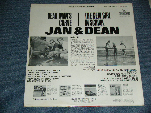 画像: JAN & DEAN - THE NEW GIRL IN SCHOOL / DEAD MAN'S CURVE "COLOR Cover " ( Ex++/MINT- )  / 1964 US ORIGINAL STEREO LP 