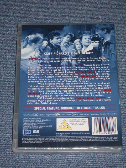 画像: CLIFF RICHARD - SERIOUS CHARGE  / 2006 UK PAL System Brand New Sealed DVD