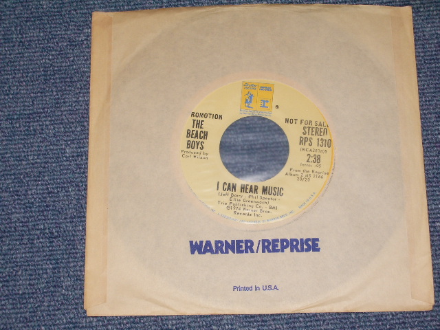 画像: THE BEACH BOYS - I CAN HEAR MUSIC / 1974 US ORIGINAL PROMO ONLY SAME FLIP SPECIAL COUPLING 7"Single