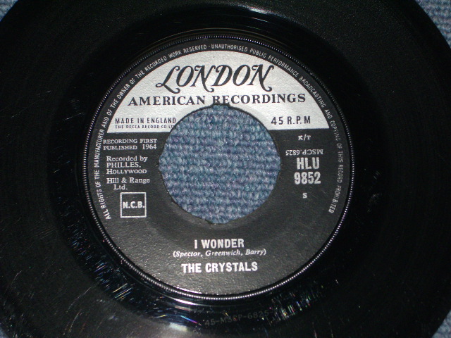 画像: THE CRYSTALS - I WONDER / LITTLE BOY ( UK ORIGINAL SUPER CLEAN  Ex/Ex) / 1964 UK ORIGINAL  7" SINGLE 