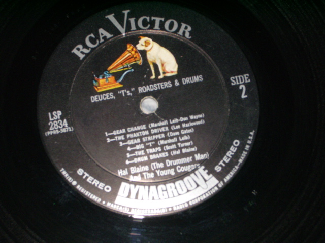 画像: HAL BLAINE - DEUCES,"T'S" ROADSTERS & DRUMS ( VG+ / Ex  ) / 1963 US ORIGINAL Stereo  LP 