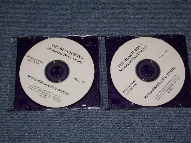 画像1: THE BEACH BOYS - MEMORIAL DAY CONCERT ( 2 CD-R'S US RADIO SHOW ) / 1989 US COLLECTOR'S 2CDs 