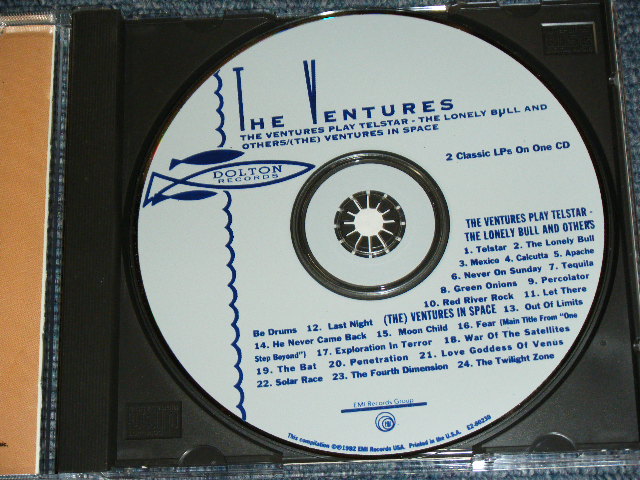 画像: THE VENTURES - PLAY TELSTAR + IN SPACE ( 2in1 : Inclded RARE TRACKS ) / 1992 US ORIGINAL Used CD 