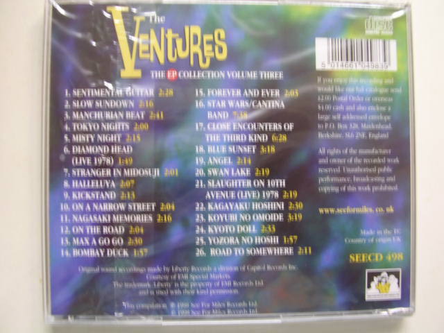 画像: THE VENTURES - THE EP COLLECTION VOL.3   / 1998 UK& EU SEALED  CD 