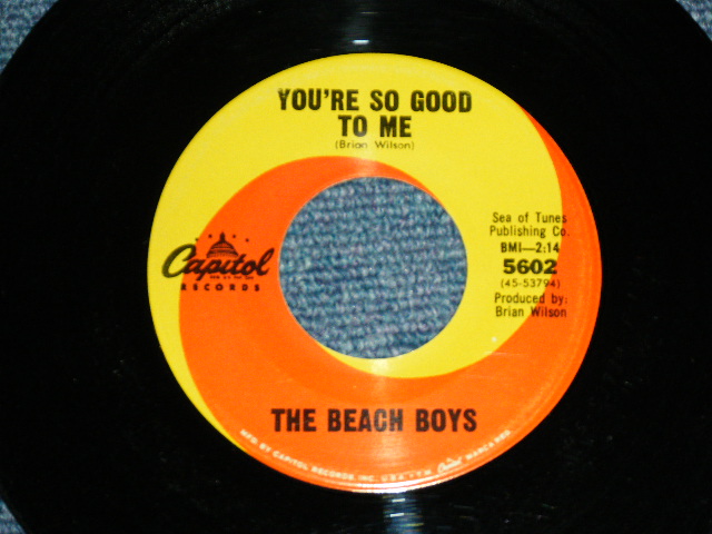 画像: THE BEACH BOYS - SLOOP JOHN B.   ( MATRIX F1 / F1: DIE-CUT PS ) / 1966 US ORIGINAL 7" SINGLE With PICTURE SLEEVE 