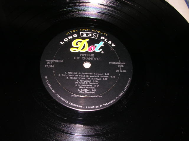 画像: THE CHANTAYS - PIPELINE ( Ex+++/MINT- )  / 1963 US ORIGINAL STEREO LP 