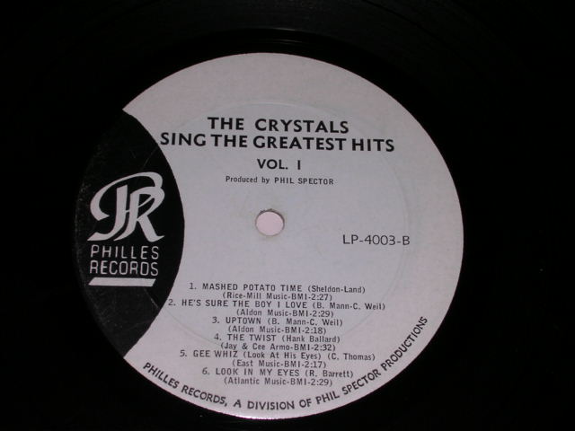 画像: THE CRYSTALS - SING THEB GREATEST HITS / 1963 US ORIGINAL BLUE LABEL MONO LP 