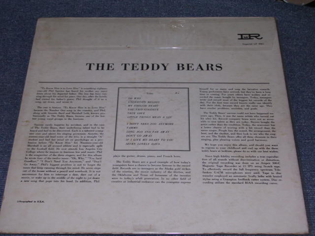 画像: TEDDY BEARS - THE TEDDY BEARS SING! (Ex/Ex) / 1959 US AMERICA ORIGINAL MONO Used LP 