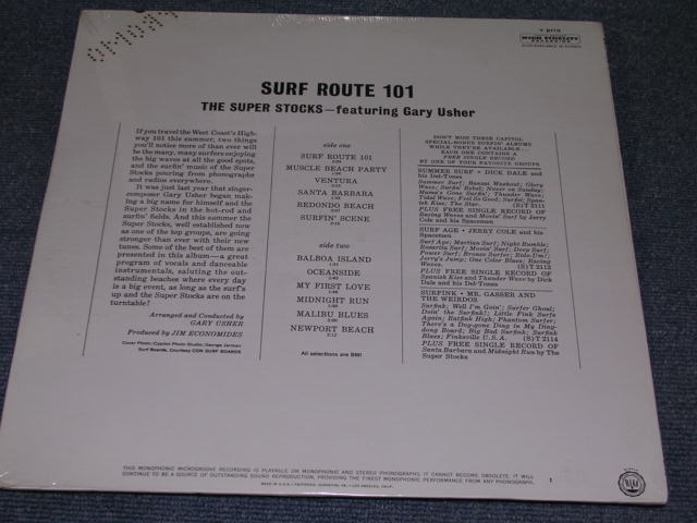 画像: THE SUPER STOCKS - SURF ROUTE 101  / 1964 US ORIGINAL Promo MONO Sealed LP With Bonus EP 