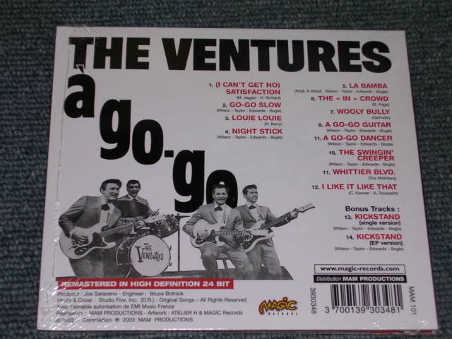 画像: THE VENTURES - A GO-GO ( ORIGINAL ALBUM + BONUS )  / 2003 FRENCH DI-GI PACK SEALED  CD Out-Of-Print now 