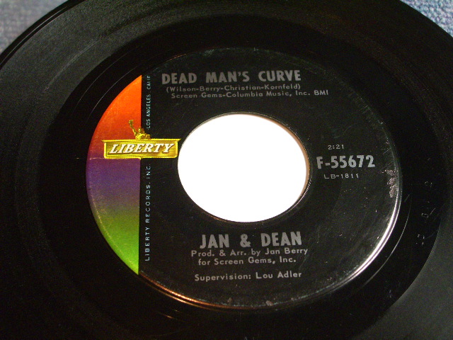 画像: JAN & DEAN - DEAD MAN'S CURVE / 1960s US ORIGINAL 7"SINGLE With  PICTURE SLEEVE