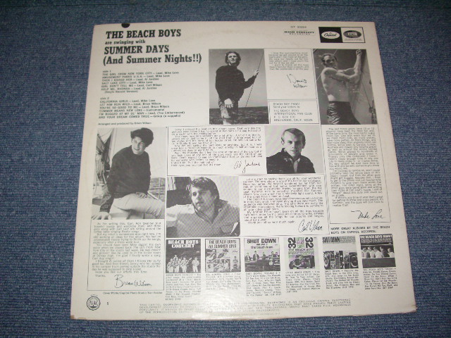 画像: The BEACH BOYS -SUMMER DAYS  ( Ex++/Ex++ : Matrix #  A-7/B-8 ) / 1965 US ORIGINAL STEREO DUOPHONIC Credit  LP