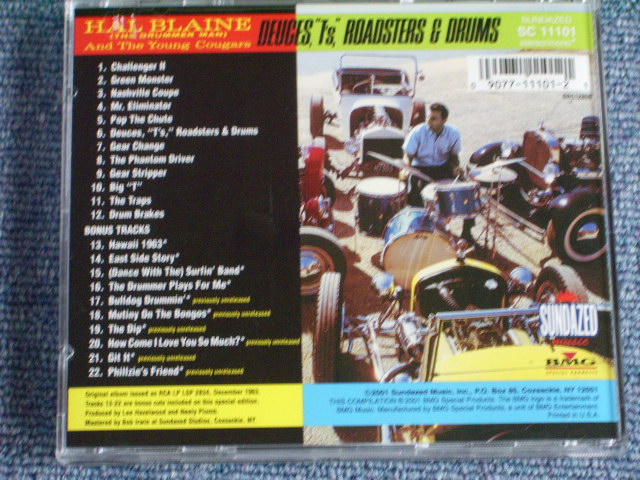 画像: HAL BLAINE - DEUCES "T'S" ROADSTERS & DRUMS /  2001 US ORIGINAL Brand New Sealed CD  out-of-print now