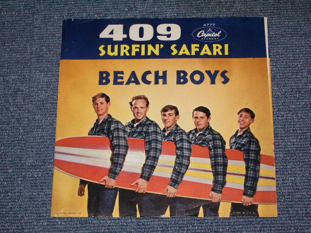 画像: THE BEACH BOYS -  SURFIN' SAFARI  (  GLOSSY PS )/ 1962 US  Original 7"Single  With PICTURE SLEEVE 