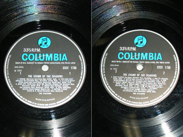 画像: THE SHADOWS - THE SOUND OF THE SHADOWS ( Ex+/Ex+++  ) / 1965 UK ORIGINAL "BLUE Columbia " Label MONO LP 