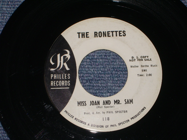 画像: THE RONETTES - BABY, I LOVE YOU ( WHITE  LABEL PROMO ) / 1963 US ORIGINAL 7" SINGLE 