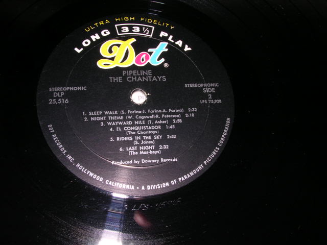 画像: THE CHANTAYS - PIPELINE ( Ex+++/MINT- )  / 1963 US AMERICA ORIGINAL "1st Press on STEREO Version" Used LP 