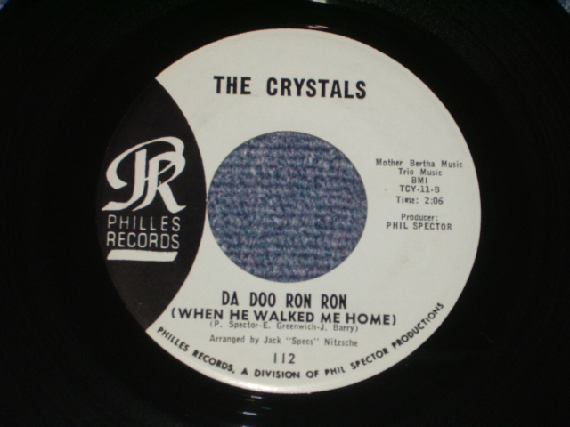 画像1: THE CRYSTALS - DA DOO RON RON ( Matrix # TCY-11B : BLUE  LABEL  Ex++/Ex++ ) / 1963 US ORIGINAL 7" SINGLE 