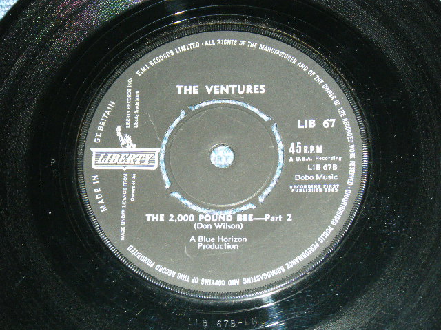画像: THE VENTURES - THE 2,000 POUND BEE PART 1 ( Ex++/Ex+ ) / 1962 UK ORIGINAL 7" Single