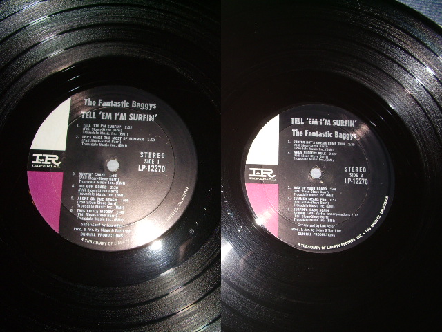 画像: THE FANTASTIC BAGGYS - TELL 'EM I'M SURFIN'  / 1964 US ORIGINAL Stereo  LP 