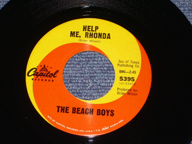 画像: THE BEACH BOYS - HELP ME,RHONDA   (: MATRIX F-1 / B-2  : SEPARATES  LISTING TITLE on LABEL:Ex+/Ex+ ) / 1965 US ORIGINAL 7" SINGLE With PICTURE SLEEVE 