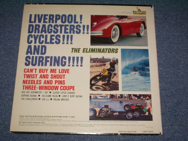 画像: THE ELIMINATORS  - LIVERPOOL! DRAGSTERS!! CYCLES!!! SURFING!!!!  ( MONO : Ex/Ex+++ ) / 1964 US ORIGINAL Mono LP 