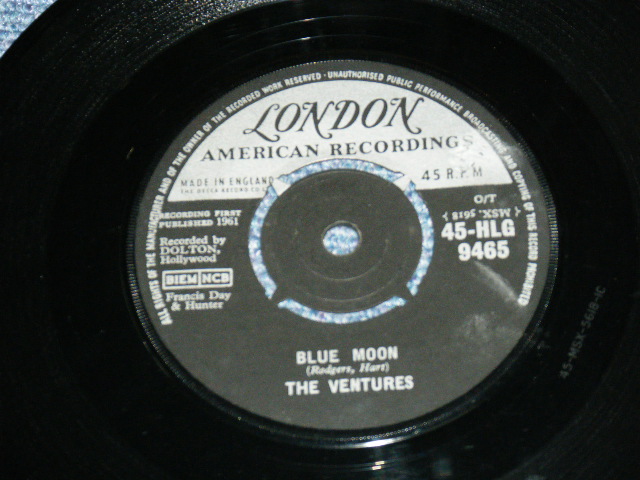 画像1: THE VENTURES - BLUE MOON ( Ex+/Ex+ ) / 1961 UK ORIGINAL 7" Single