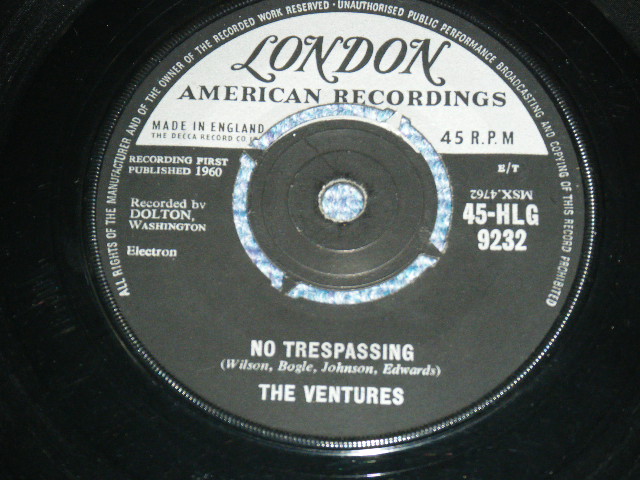 画像: THE VENTURES -PERFIDIA ( Ex++/Ex++ ) / 1960 UK ORIGINAL 7" Single