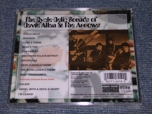 画像: DAVIE ALLAN & THE ARROWS  - CYCLE-DELIC SOUNDS (SEALES)  / 2005 US AMERICA "BRAND NEW SEALED" CD 