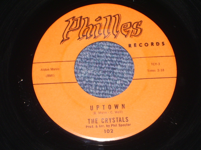 画像: THE CRYSTALS - UPTOWN  ( ORANGE LABEL  MINT-/MINT- ) / 1962 US ORIGINAL 7" SINGLE With COMPANY SLEEVE 