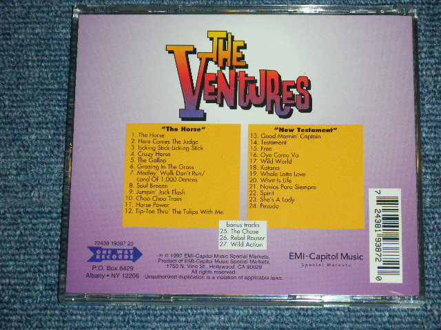 画像: THE VENTURES - THE HORSE + NEW TESTAMENT ( 2 in 1+ BONUS TRACK: Last Chance?? ) / 1997 US Used  CD 