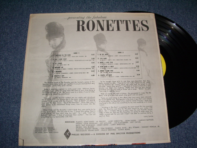 画像: RONETTES -  ...PRESENTING THE FABULOUS RONETTES  / 1964 US Original  STEREO LP 