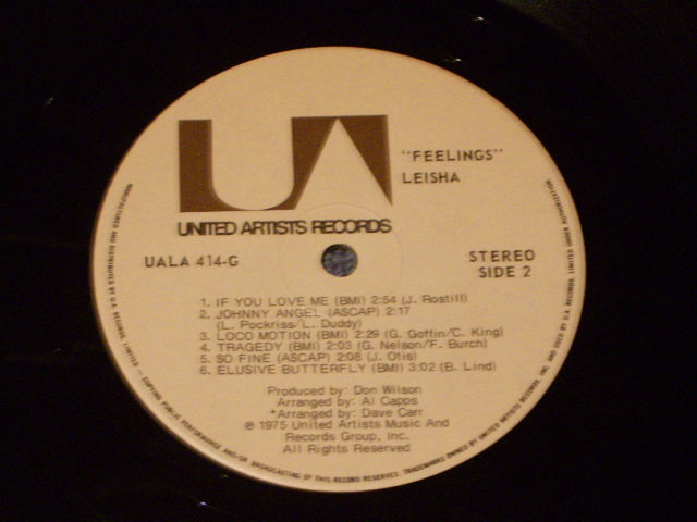 画像: LEISHA ( THE VENTURES ) - FEELINGS / 1975 US ORIGINAL Brand New SEALED LP  Cut Out Corner 