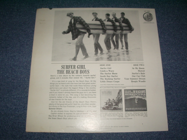 画像: The BEACH BOYS - SURFER GIRL ( Ex+++ / MINT- ) / 1963 US ORIGINAL STEREO LP